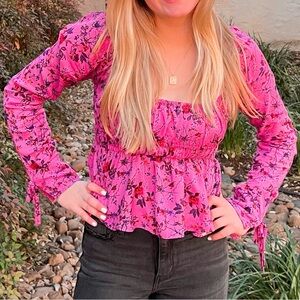 urban outfitters floral blouse